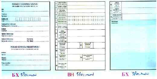 Vehicle Registration Document: Back Side