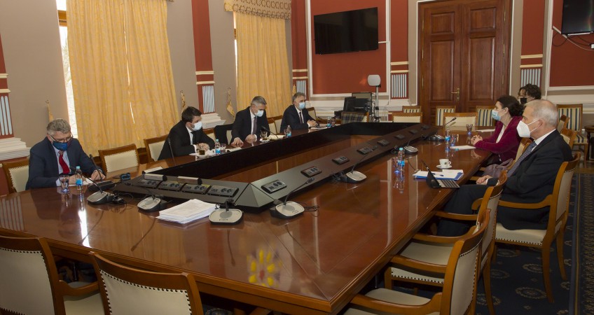 Brčko Supervisor Scanlan meets Brčko Mayor Esed Kadrić, Deputy Mayor Anto Domić, District Assembly Speaker Siniša Milić, and Deputy Speaker Ivo Filipović