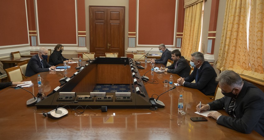 PDHR/Brčko Supervisor Scanlan meets Brčko Mayor Esed Kadrić, Deputy Mayor Anto Domić, District Assembly Speaker Siniša Milić, and Deputy Speaker Ivo Filipović