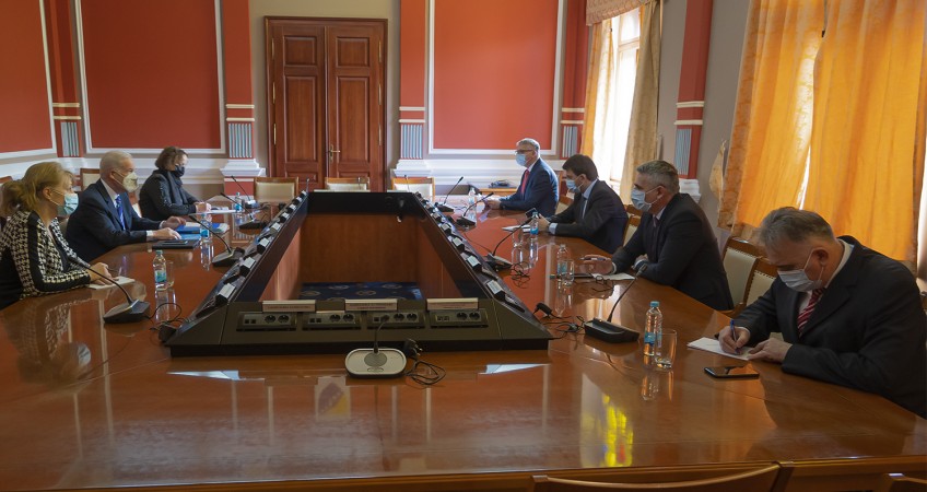 PDHR/Brčko Supervisor meets Brčko Mayor Esed Kadrić, Deputy Mayor Anto Domić, District Assembly Speaker Siniša Milić, and Deputy Speaker Ivo Filipović